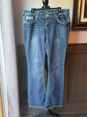 Amethyst embellished bootcut jeans 14